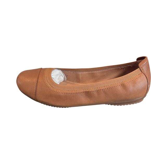 New Josef Seibel Ballet Flats Shoes Women's Size 38 (7-7.5) Tan Leather Slip On - Picture 3 of 8